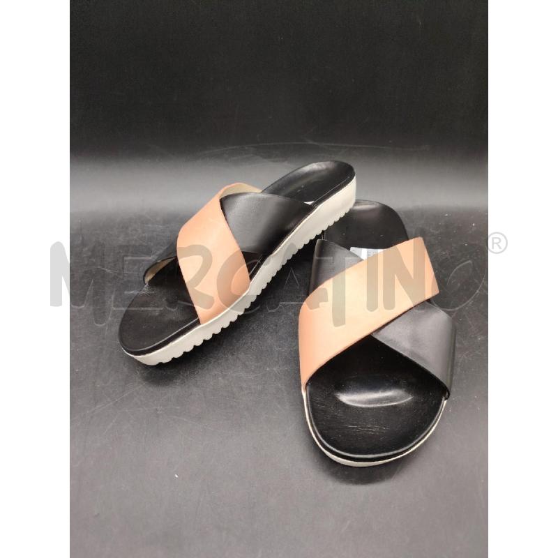 CIABATTE D NERO FASCIA RS | Mercatino dell'Usato Roma eur 1