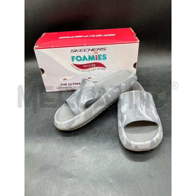 CIABATTE U SKECHERS SCATOLA GRI MILITARE | Mercatino dell'Usato Roma eur 1
