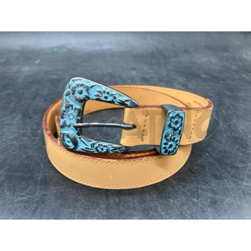 CINTURA ADRIANA CAMPANILE PELLE MARR INS AZZ | Mercatino dell'Usato Roma eur 1
