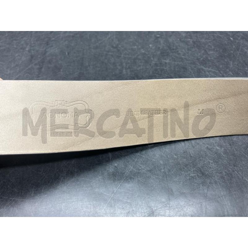 CINTURA AGNONA GRI PELLE  | Mercatino dell'Usato Roma eur 2