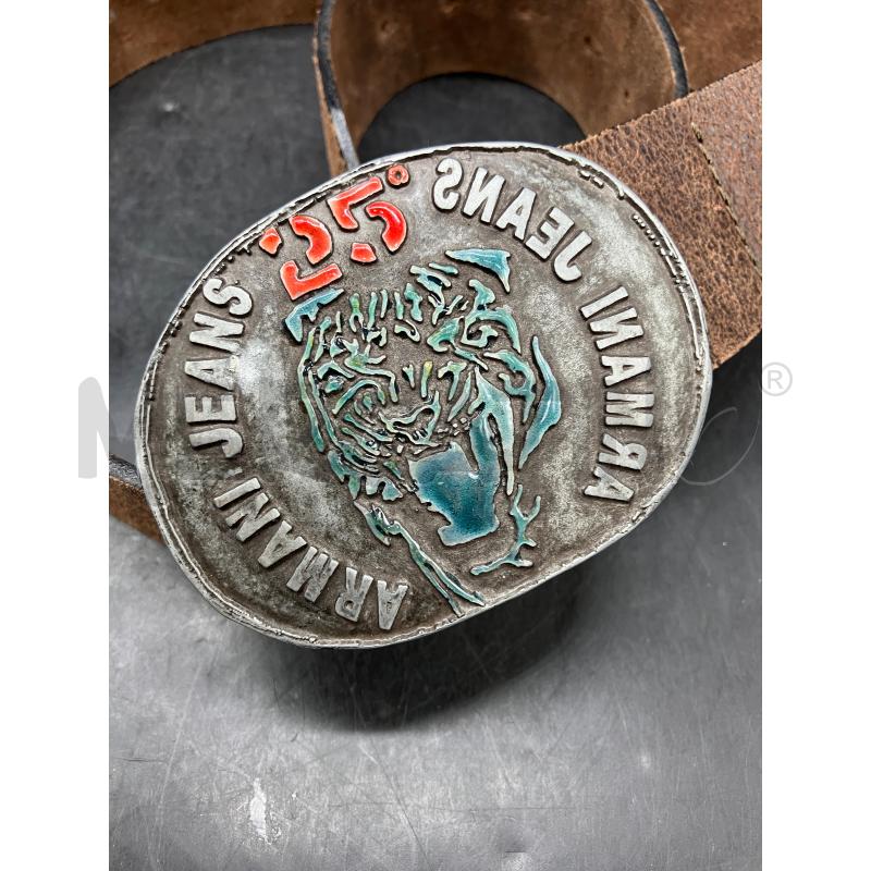 CINTURA ARMANI JEANS MARR EFFETTO ROVINATO FIBBIA 25 | Mercatino dell'Usato Roma eur 4