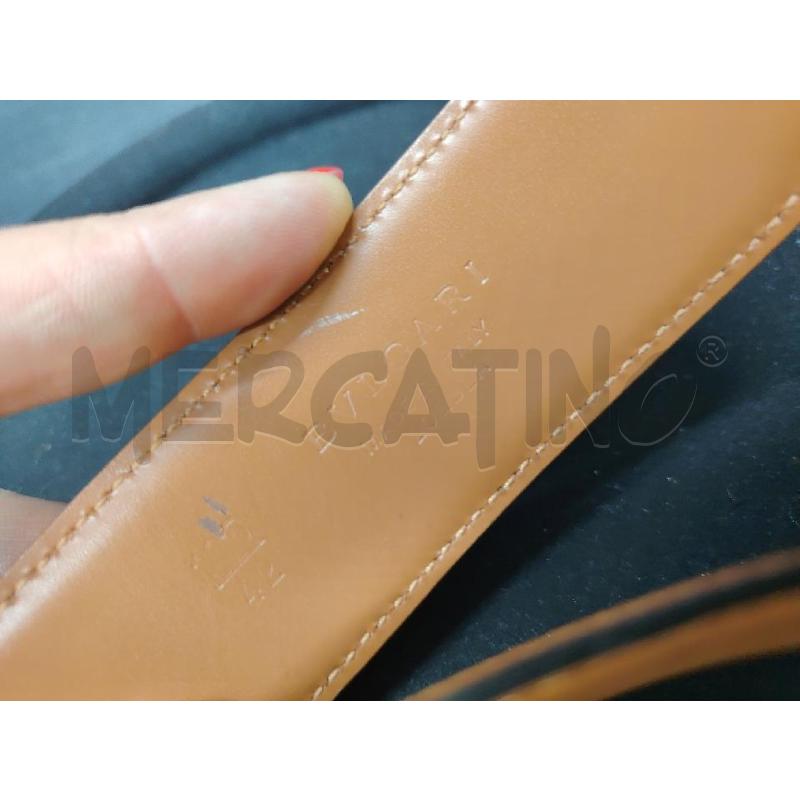CINTURA BULGARI PELLE MARRONE MARTELLATA FIBBIA DOR | Mercatino dell'Usato Roma eur 4