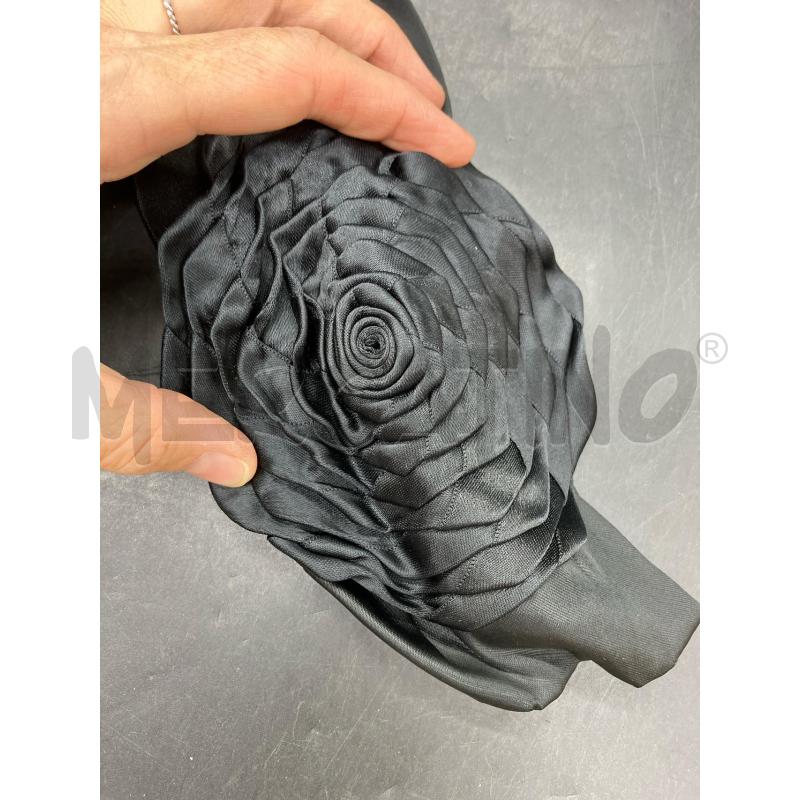 CINTURA D GIORGIO ARMANI NERA FIORE | Mercatino dell'Usato Roma eur 2