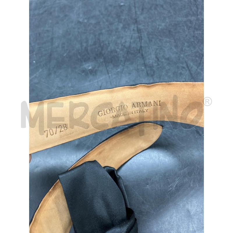 CINTURA D GIORGIO ARMANI NERA FIORE | Mercatino dell'Usato Roma eur 3