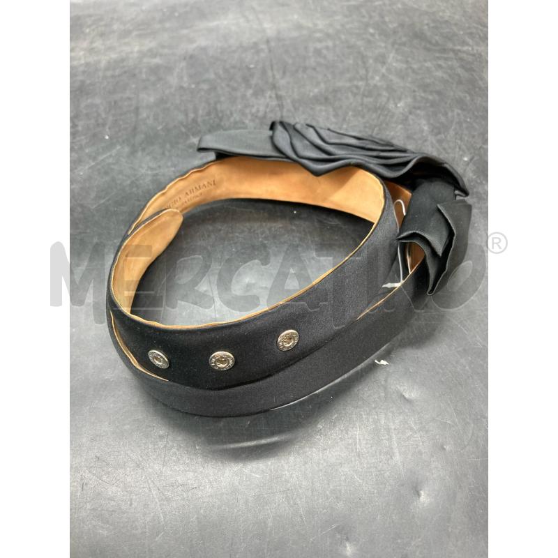 CINTURA D GIORGIO ARMANI NERA FIORE | Mercatino dell'Usato Roma eur 4
