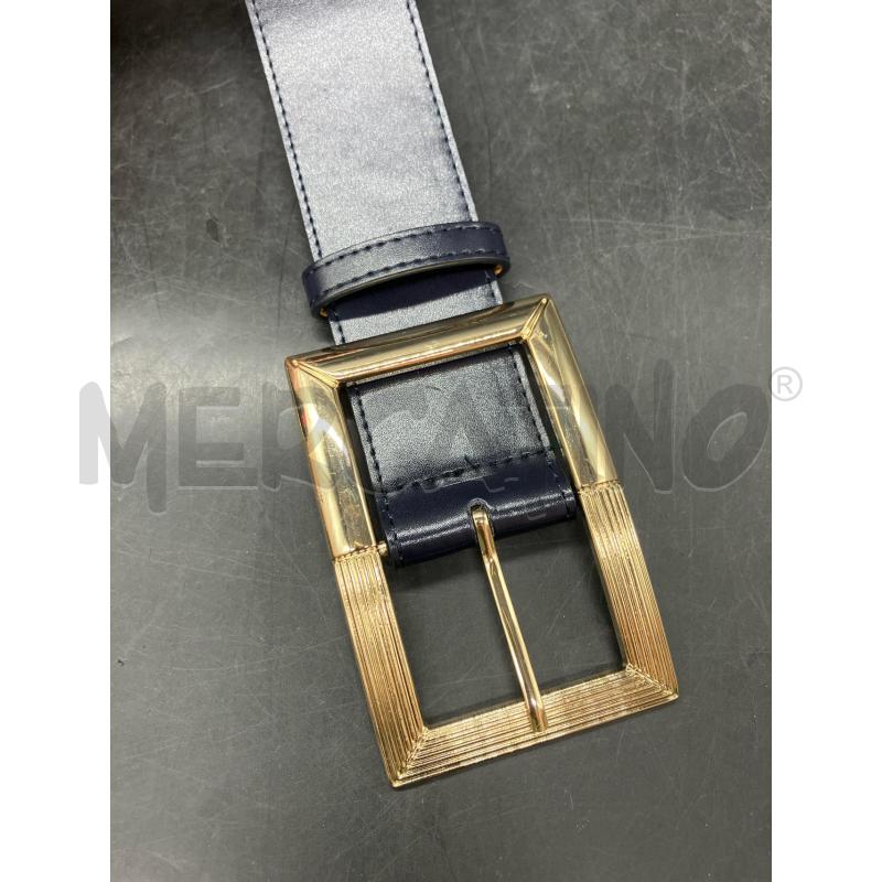 CINTURA ELISABETTA FRANCHI BLU FIBBIA DOR  | Mercatino dell'Usato Roma eur 2