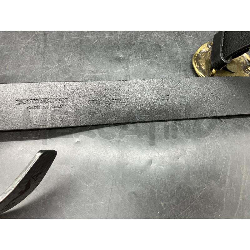 CINTURA EMPORIO ARMANI NERO FIBBIA DOR  | Mercatino dell'Usato Roma eur 3