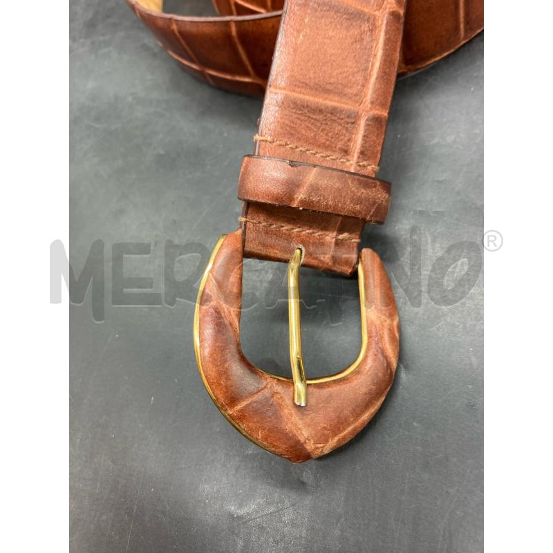 CINTURA EREDI PISANO PELLE COCCO  | Mercatino dell'Usato Roma eur 2