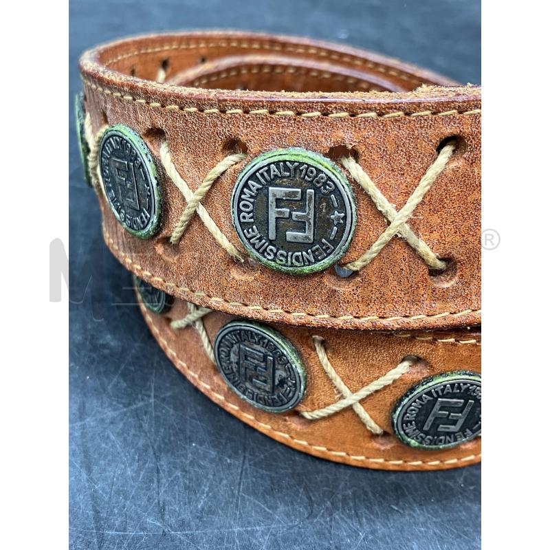 CINTURA FENDISSIME ANNI 80 MONETE LOGO FF | Mercatino dell'Usato Roma eur 2