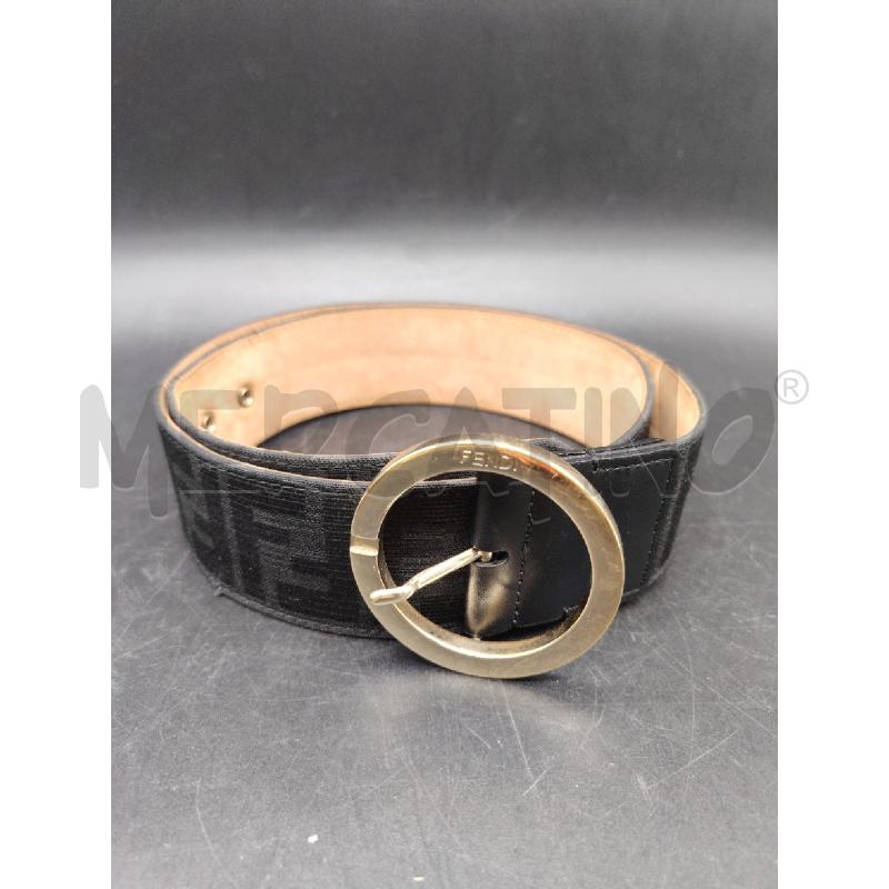 CINTURA FENDI NERA PELLE MONOGRAM XD4-099 | Mercatino dell'Usato Roma eur 1