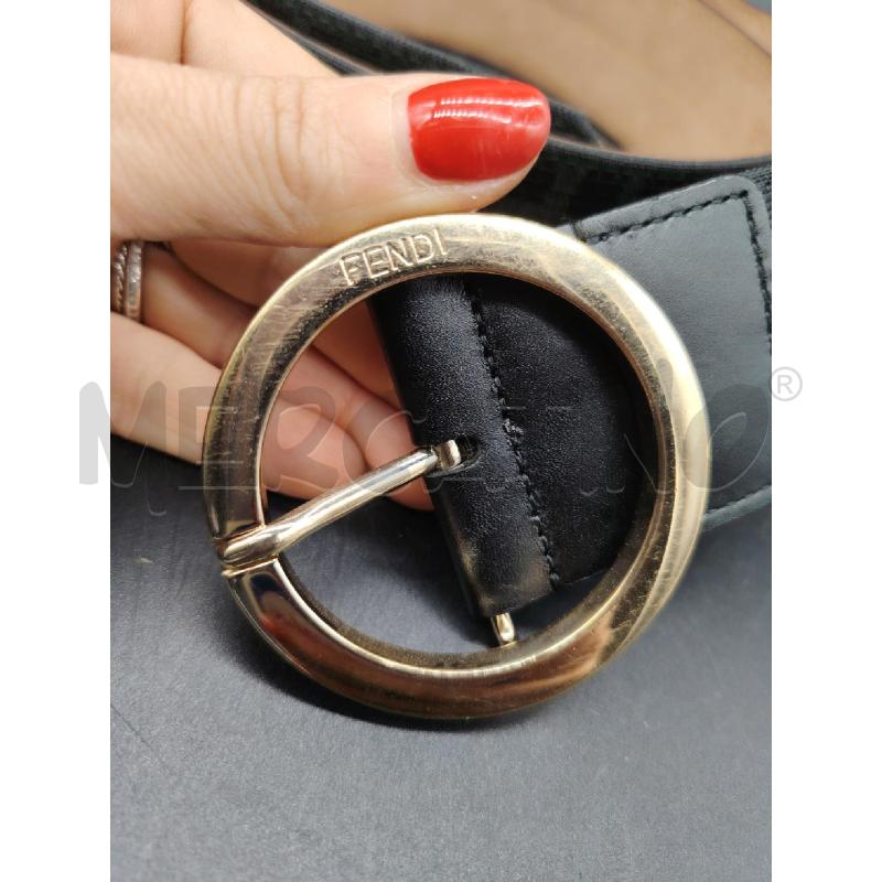 CINTURA FENDI NERA PELLE MONOGRAM XD4-099 | Mercatino dell'Usato Roma eur 2