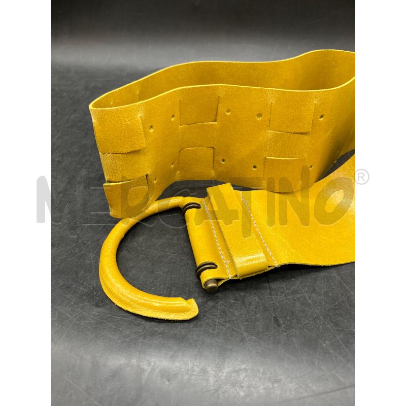 CINTURA GERMANO ZAMA GIALLA  | Mercatino dell'Usato Roma eur 3