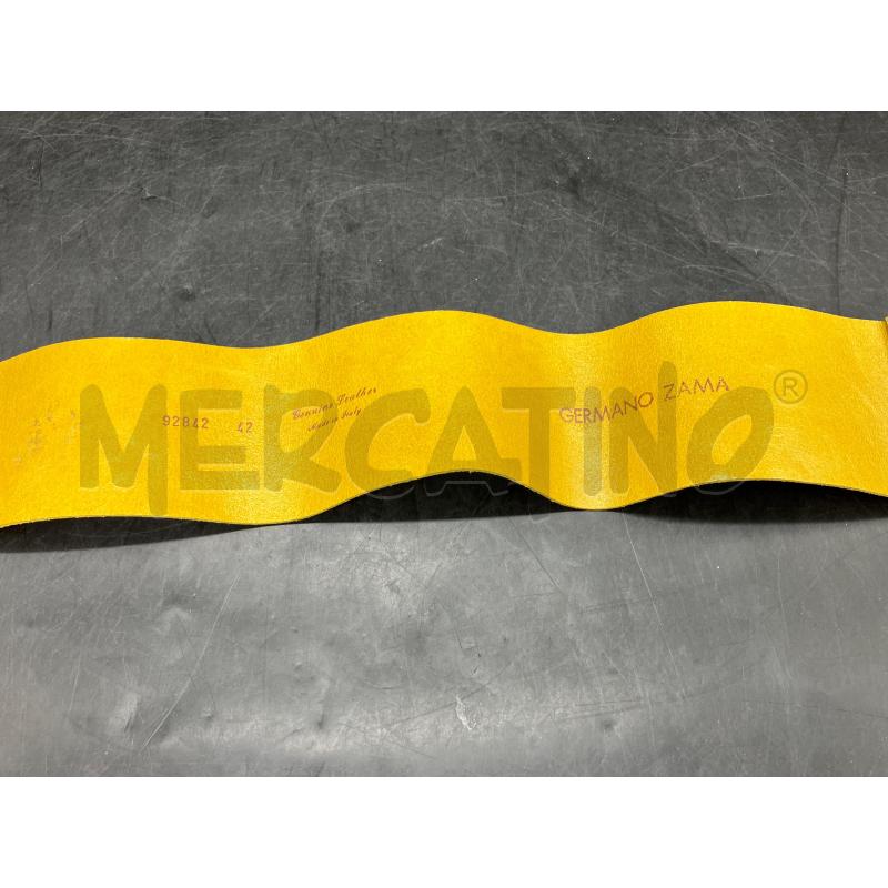 CINTURA GERMANO ZAMA GIALLA  | Mercatino dell'Usato Roma eur 4