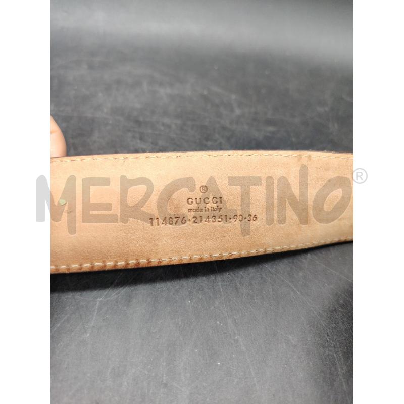 CINTURA GUCCI BORDEUX GG  | Mercatino dell'Usato Roma eur 3