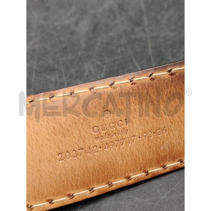 CINTURA GUCCI PITON MARR G DOR  | Mercatino dell'Usato Roma eur 3