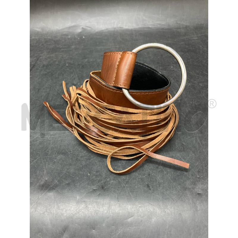 CINTURA NERO GIARDINI MARR PELLE FRANGE | Mercatino dell'Usato Roma eur 1