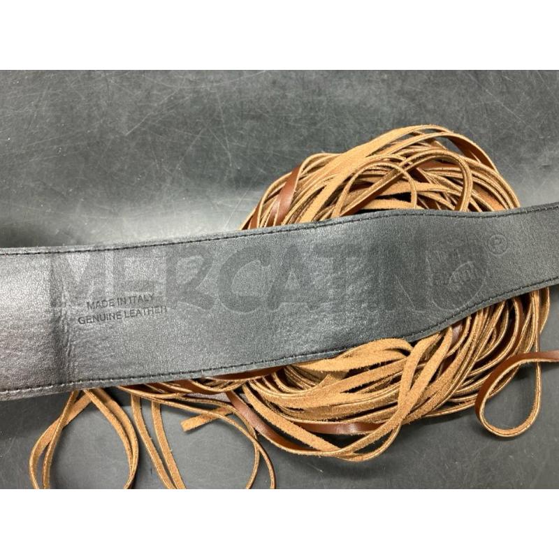 CINTURA NERO GIARDINI MARR PELLE FRANGE | Mercatino dell'Usato Roma eur 2