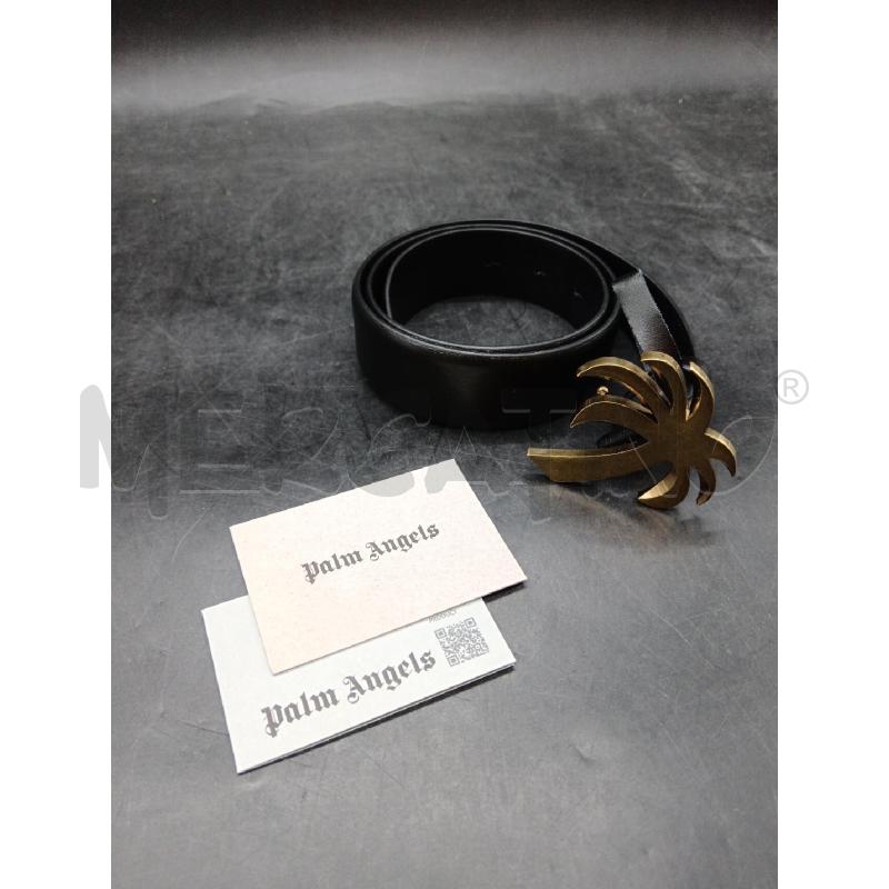 CINTURA PALM ANGELS NERA FIBBIA PALMA DOR  | Mercatino dell'Usato Roma eur 1