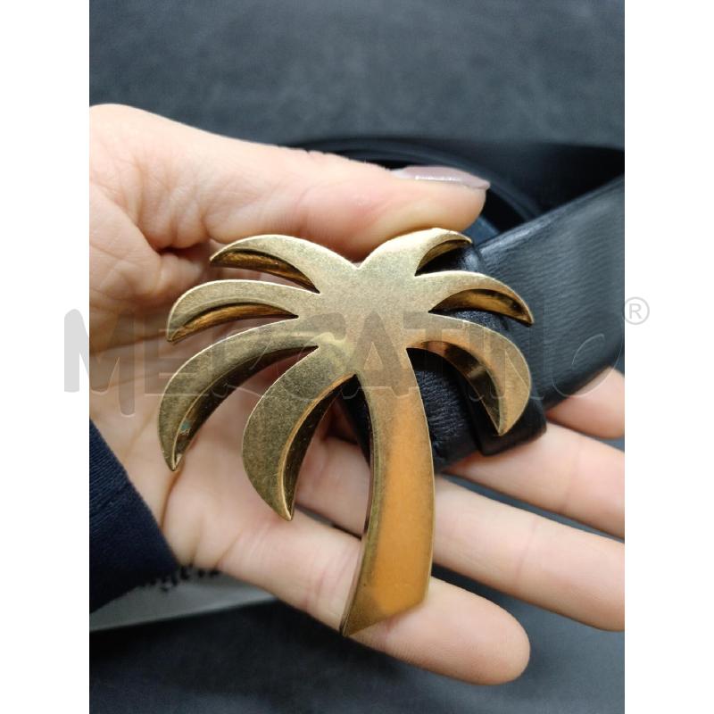 CINTURA PALM ANGELS NERA FIBBIA PALMA DOR  | Mercatino dell'Usato Roma eur 2