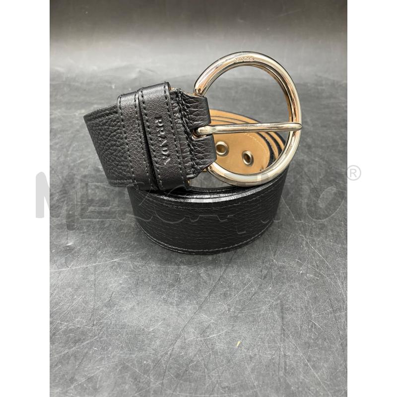 CINTURA PRADA 3123PELLE MART NERA | Mercatino dell'Usato Roma eur 1