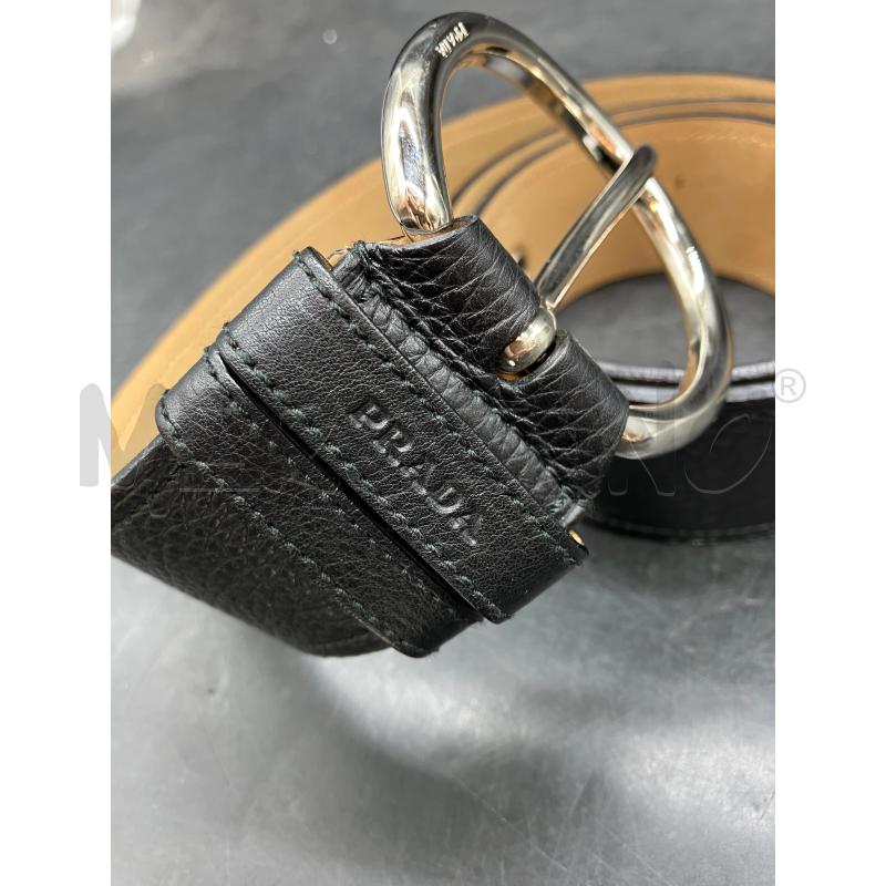 CINTURA PRADA 3123PELLE MART NERA | Mercatino dell'Usato Roma eur 2