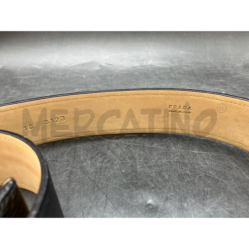 CINTURA PRADA 3123PELLE MART NERA | Mercatino dell'Usato Roma eur 3