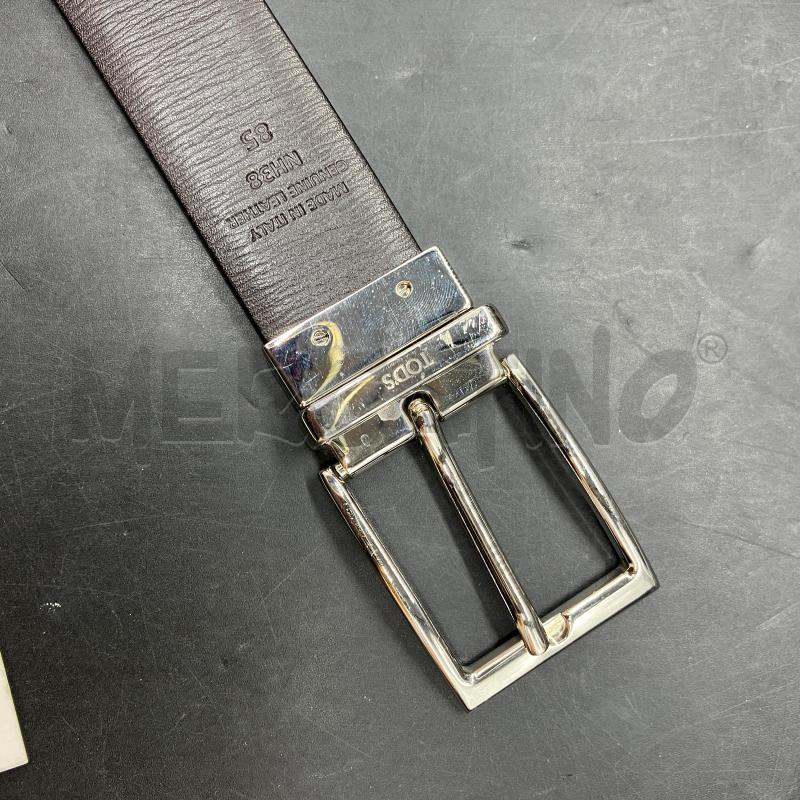 CINTURA TOD'S NH38 MARRONE PELLE DOUBLE FIBBI ARG | Mercatino dell'Usato Roma eur 3