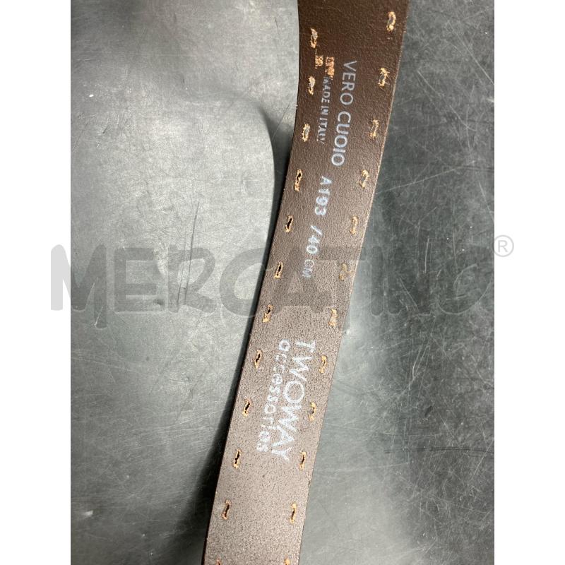 CINTURA TWOWAY CUOIO FIBBIA ARG AZZ | Mercatino dell'Usato Roma eur 3
