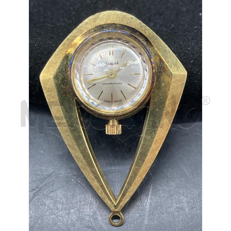 CIONDOLO OROLOGIO SHEFFIELD DORATO  | Mercatino dell'Usato Roma eur 3