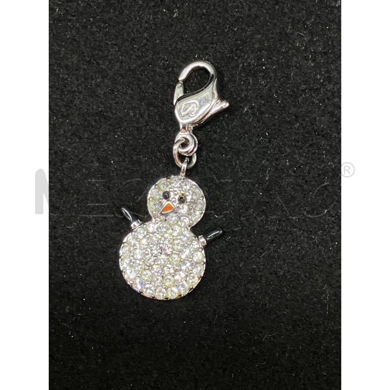 CIONDOLO SWAROVSKI  PUPAZZO DI NEVE  | Mercatino dell'Usato Roma eur 1