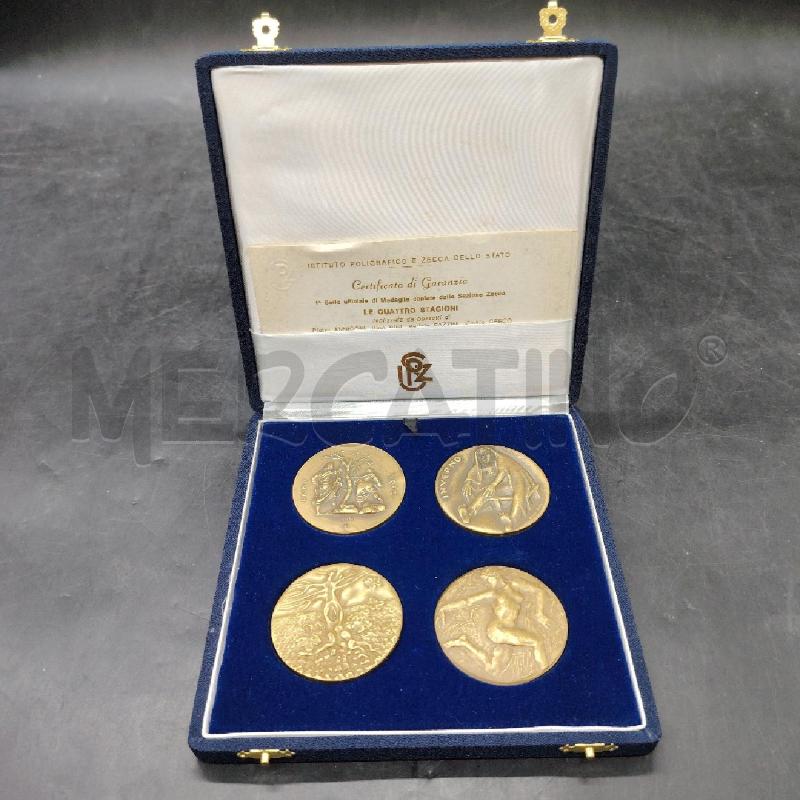 COFANETTO MEDAGLIE LE QUATTRO STAGIONI | Mercatino dell'Usato Roma eur 1