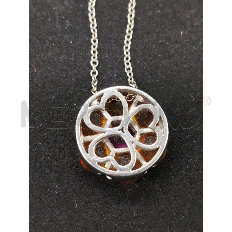 COLLANA * PASQUALE BRUNI FIORE RUBINO  | Mercatino dell'Usato Roma eur 3