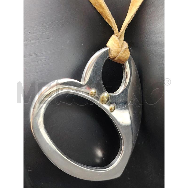 COLLANA ACCIAIO CUORE INSERTI* | Mercatino dell'Usato Roma eur 2