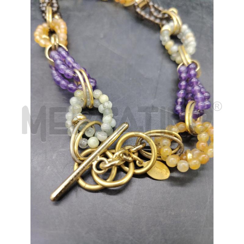 COLLANA ALCOZER OVALI PIETRINE ARA VIO VE  | Mercatino dell'Usato Roma eur 3