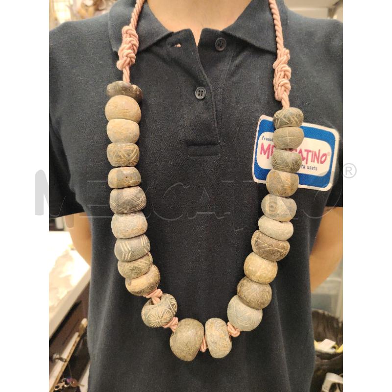 COLLANA BARILOTTI PIETRA NASTRO RS | Mercatino dell'Usato Roma eur 1