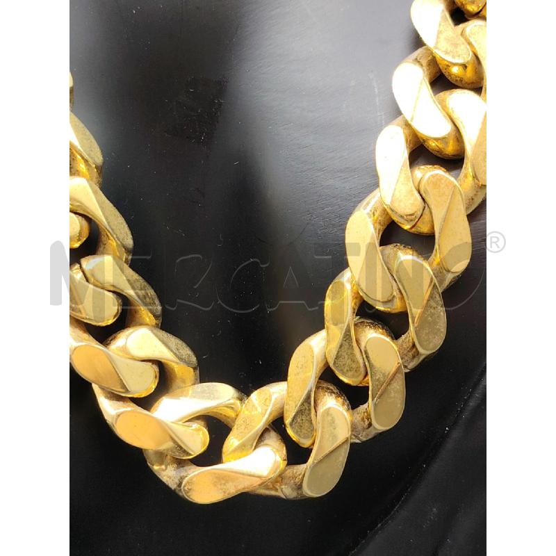 COLLANA BIJOUX CASCIO CATENA DORATA | Mercatino dell'Usato Roma eur 2