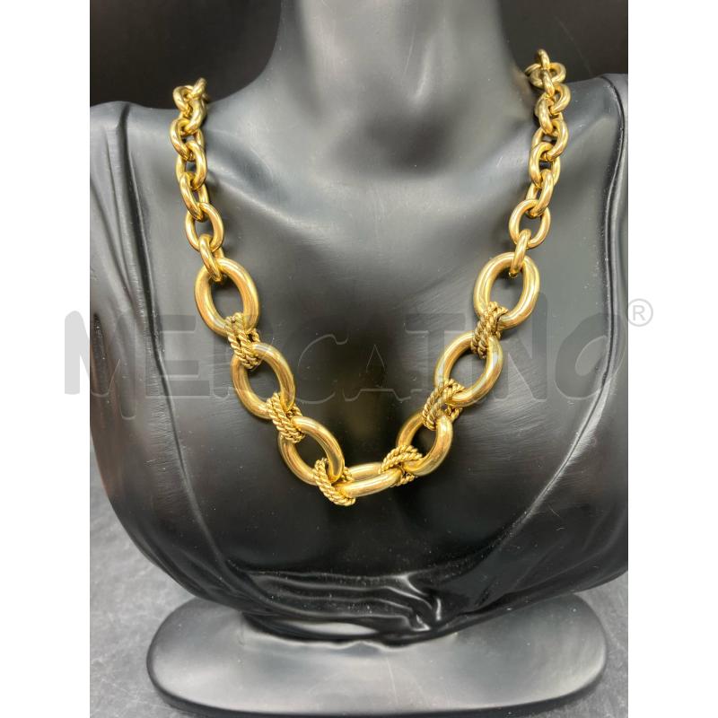 COLLANA BRAND CHAIN DOR | Mercatino dell'Usato Roma eur 2