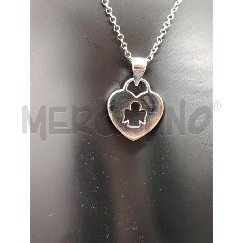 COLLANA BYBLOS FUSION CUORE ANGELO | Mercatino dell'Usato Roma eur 2