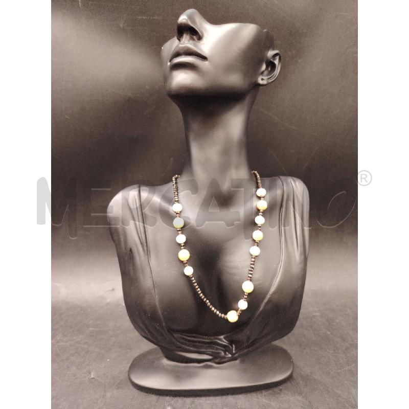 COLLANA C/FUSION PERLINE PIETRE MARR | Mercatino dell'Usato Roma eur 1