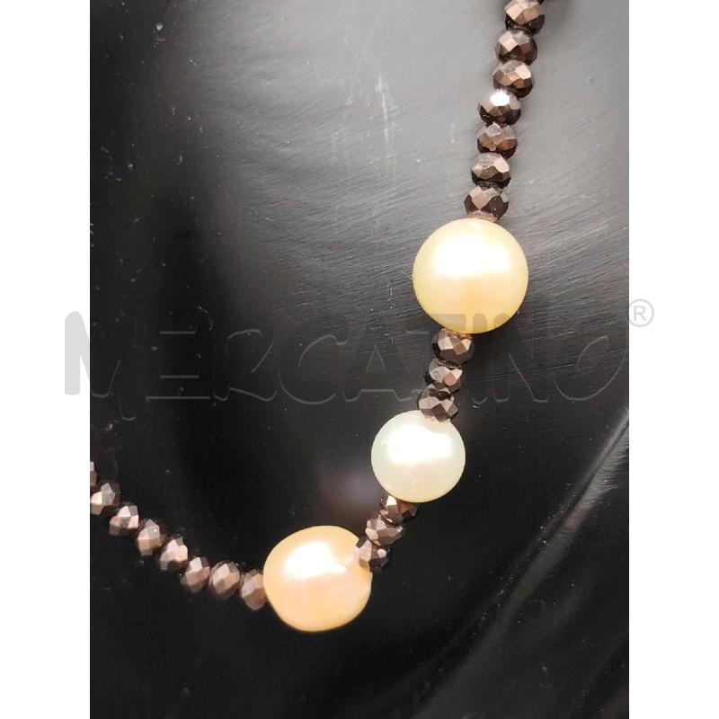 COLLANA C/FUSION PERLINE PIETRE MARR | Mercatino dell'Usato Roma eur 2