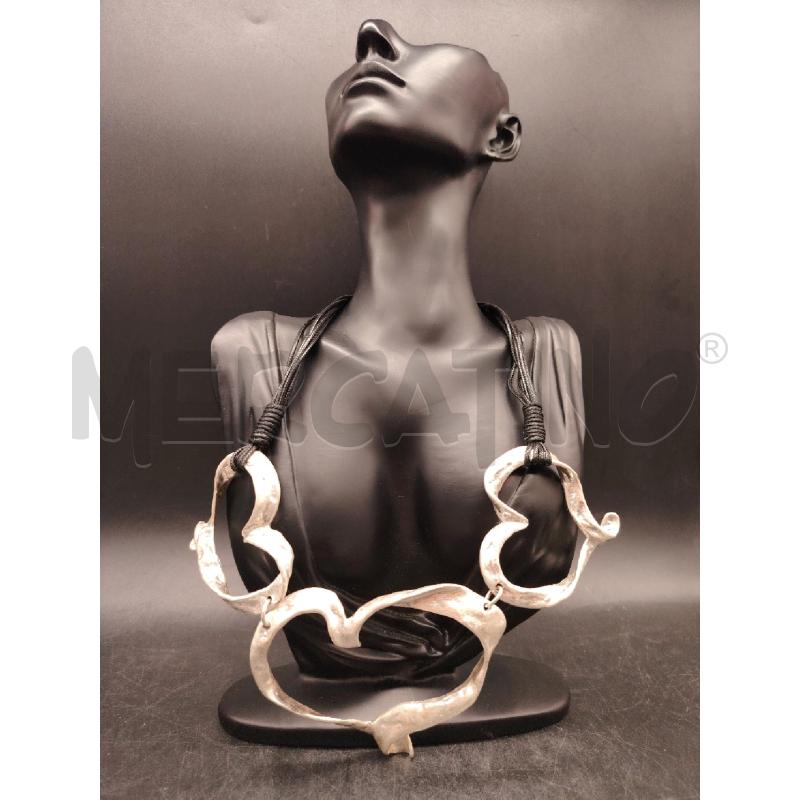 COLLANA CAUCCIU TRE CUORI | Mercatino dell'Usato Roma eur 1