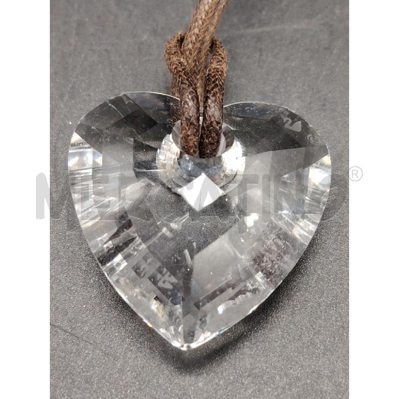 COLLANA CORDINO MARR CUORE TRASP | Mercatino dell'Usato Roma eur 2