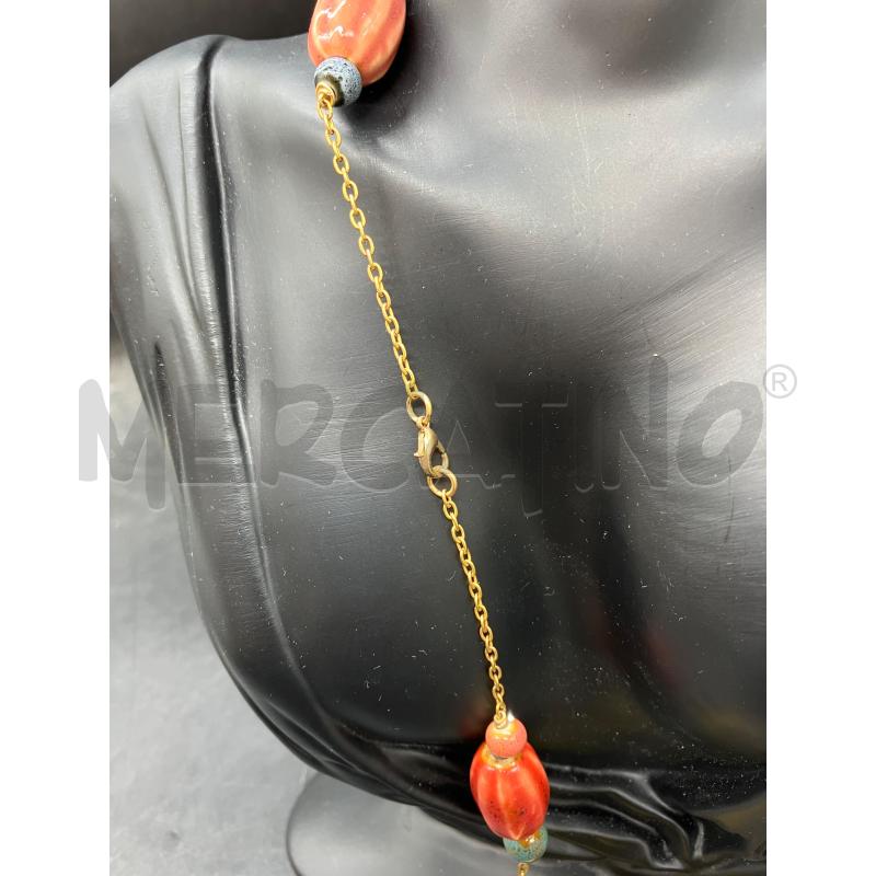 COLLANA DOR BARILOTTI COLOR CERAMICA | Mercatino dell'Usato Roma eur 3