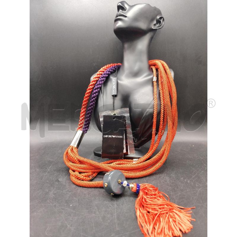 COLLANA EMPORIO ARMANI MULTIFILO TESS RSS VIO  | Mercatino dell'Usato Roma eur 1