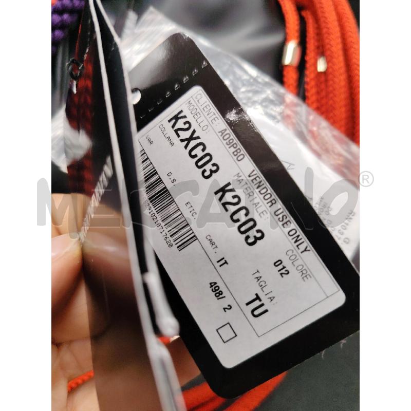 COLLANA EMPORIO ARMANI MULTIFILO TESS RSS VIO  | Mercatino dell'Usato Roma eur 2
