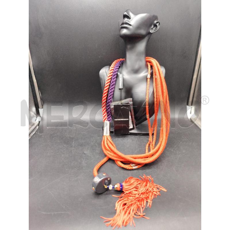 COLLANA EMPORIO ARMANI MULTIFILO TESS RSS VIO  | Mercatino dell'Usato Roma eur 3