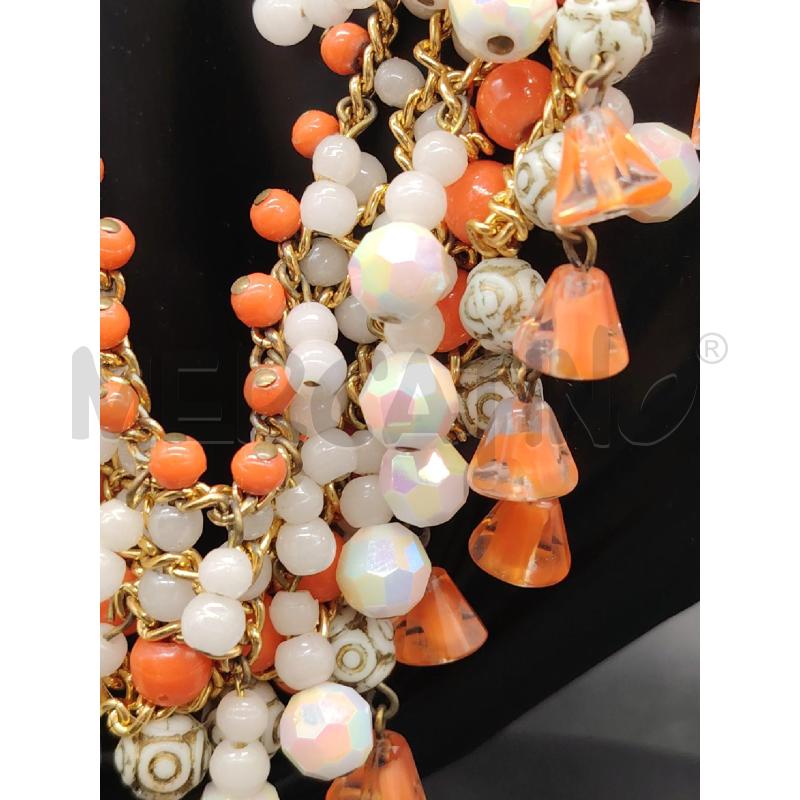 COLLANA ETNICA PIETRE ARA CHIARE | Mercatino dell'Usato Roma eur 2