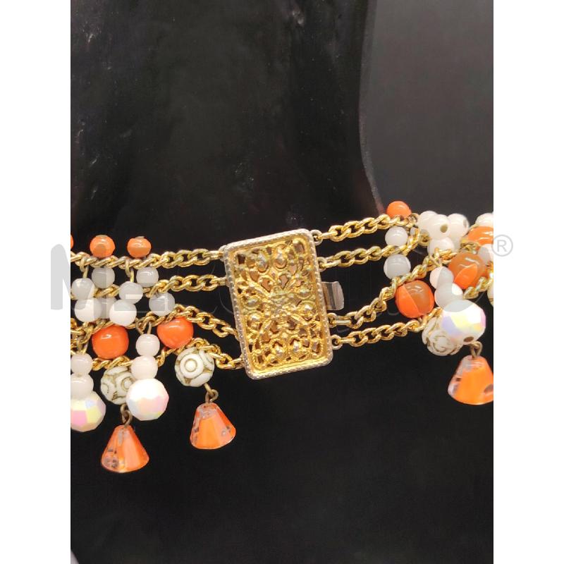 COLLANA ETNICA PIETRE ARA CHIARE | Mercatino dell'Usato Roma eur 3