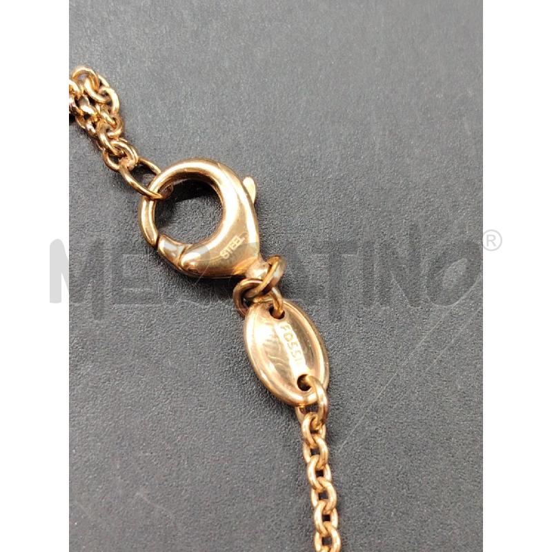 COLLANA FOSSIL PENDENTI CERCHI MADREPERLA | Mercatino dell'Usato Roma eur 3