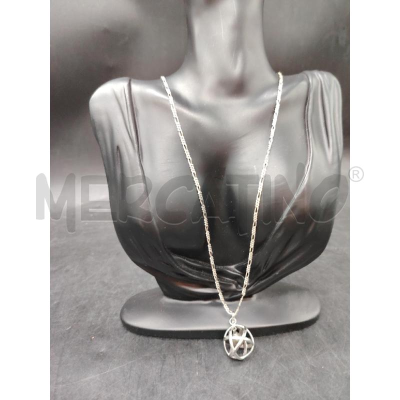 COLLANA FUSION CERCHIO GABBIA PIRITE  | Mercatino dell'Usato Roma eur 2
